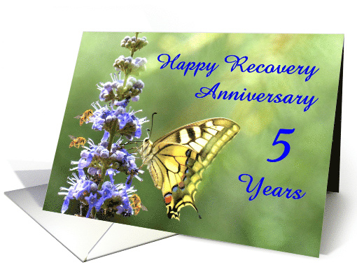 5 Years, Happy Anonymous Recovery Anniversary card (1494026)