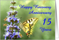 15 Years, Happy Anonymous Recovery Anniversary card