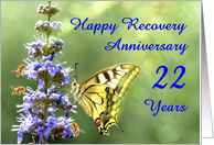 22 Years, Happy Anonymous Recovery Anniversary card