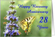 28 Years, Happy Anonymous Recovery Anniversary card