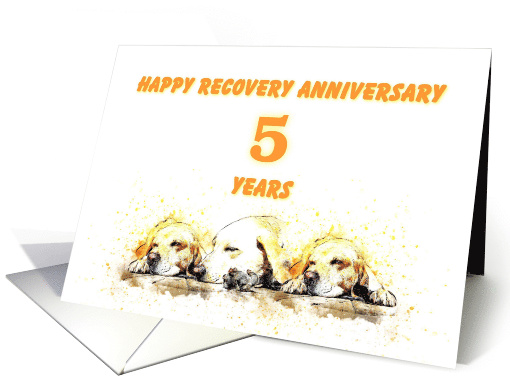 5 Years, Happy Anonymous Recovery Anniversary card (1494664)
