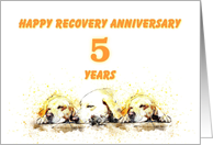 5 Years, Happy Anonymous Recovery Anniversary card