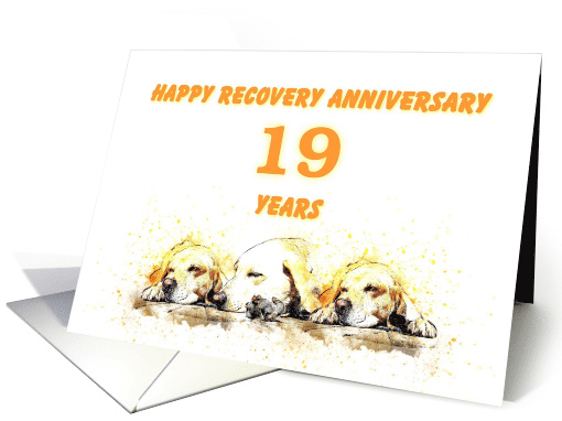 19 Years, Happy Anonymous Recovery Anniversary card (1494698)