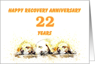 22 Years, Happy Anonymous Recovery Anniversary card