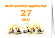 27 Years, Happy Anonymous Recovery Anniversary card