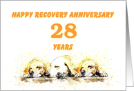 28 Years, Happy Anonymous Recovery Anniversary card