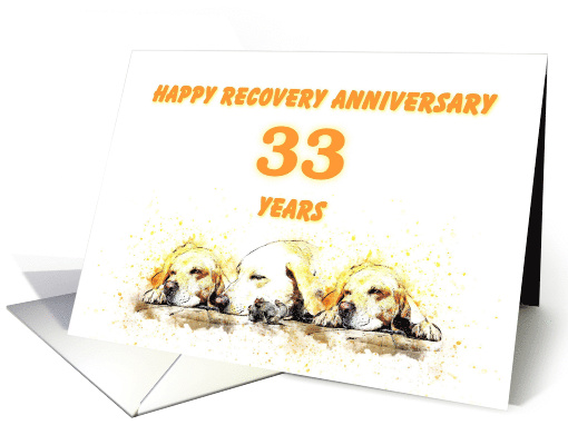 33 Years, Happy Anonymous Recovery Anniversary card (1494902)