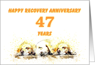 47 Years, Happy Anonymous Recovery Anniversary card