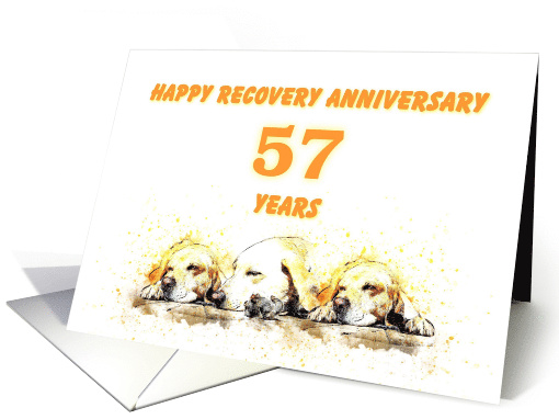 57 Years, Happy Anonymous Recovery Anniversary card (1495228)
