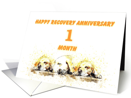 1 Month, Happy Anonymous Recovery Anniversary card (1495524)