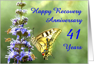 41 Years, Happy Anonymous Recovery Anniversary card