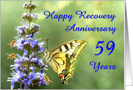 59 Years, Happy Anonymous Recovery Anniversary card