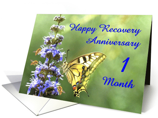1 Month, Happy Anonymous Recovery Anniversary card (1495952)