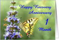 1 Month, Happy Anonymous Recovery Anniversary card