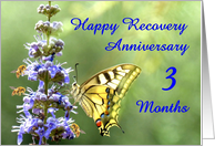 3 Months, Happy Anonymous Recovery Anniversary card