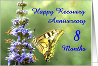 8 Months, Happy Anonymous Recovery Anniversary card