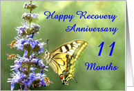 11 Months, Happy Anonymous Recovery Anniversary card