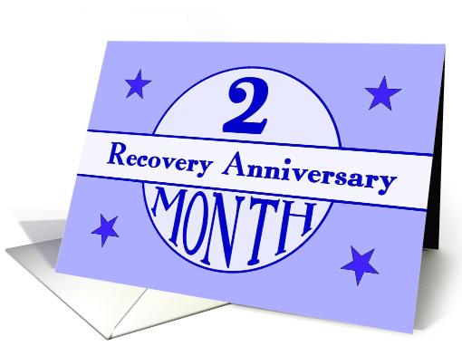 2 Month, Recovery Anniversary card (1506102)