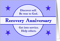 Any year, Recovery Anniversary card