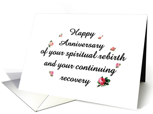 Any Year, Happy Recovery Anniversary card (1506764)