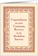 Any Year, Congratulations Alcoholism Survivor card