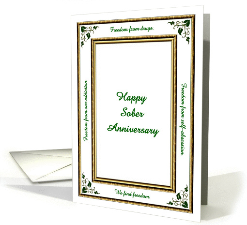 Happy Sober Anniversary card (904882)