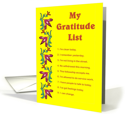 Happy Anniversary, Gratitude List, card (916398)