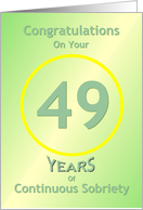 Congratulations, 49 Years, Happy Anniversary, card