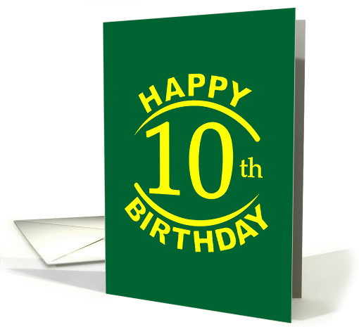 10 Year Happy Birthday card (952227)