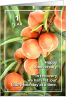 1 Year Happy Anniversary, We Harvest our Future card