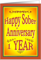 1 YEAR Happy Sober...