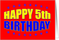 Happy 5th Recovery Birthday card