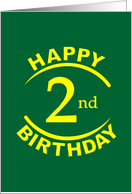 2 Year Happy Birthday card