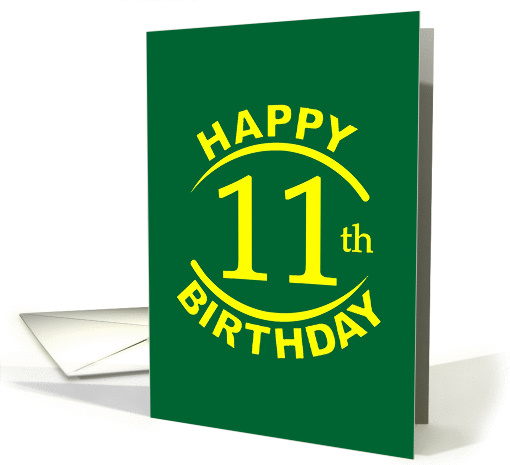 11 Year Happy Birthday card (965089)
