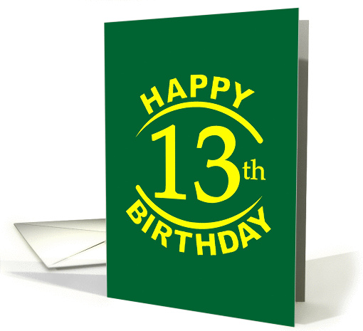 13 Year Happy Birthday card (965095)