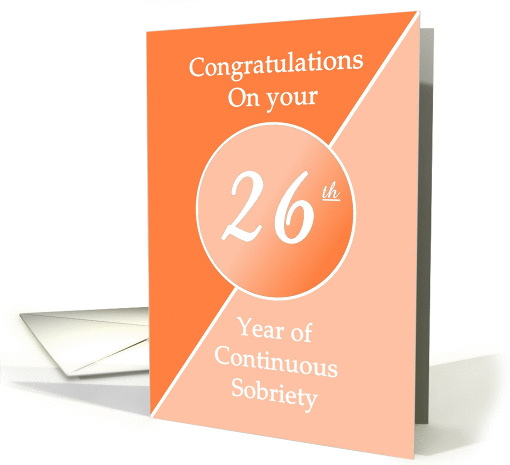 Congratulations 26 Years of continuous sobriety. Light and... (968731)