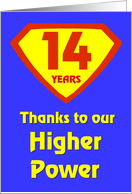 14 Years Thanks to our Higher Power card