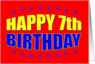Happy 7th Recovery Birthday card
