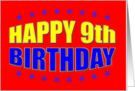 Happy 9th Recovery Birthday card