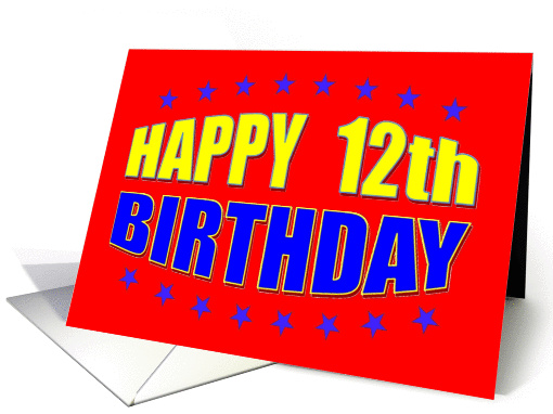 Happy 12th Recovery Birthday card (970701)