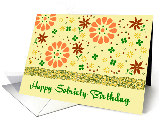 Happy Sobriety Birthday card (971025)