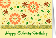 Happy Sobriety Birthday card