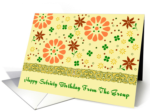 Happy Sobriety Birthday From The Group card (971027)