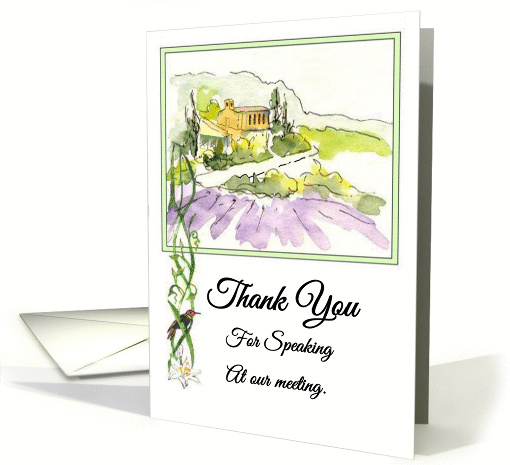 Thank You For Speaking card (974293)