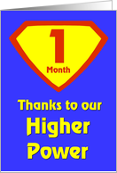 1 Month Thanks to our Higher Power card