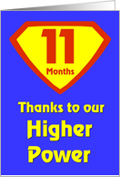 11 Months Thanks to our Higher Power card