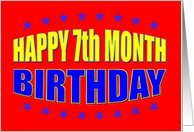 Happy 7th Month Recovery Birthday card