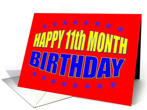 Happy 11th Month Recovery Birthday card (979109)