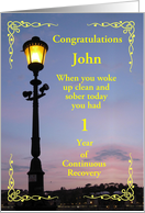 Happy Recovery Anniversary You woke up card
