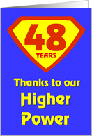 48 Years Thanks to our Higher Power card